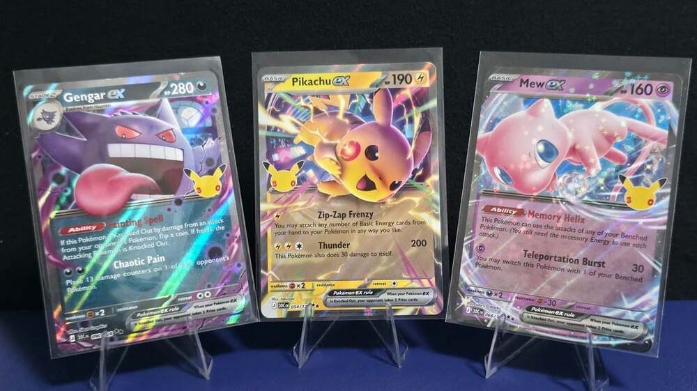 Pokémon 30th Celebration Pikachu ex 054/128 Holofoil Card
